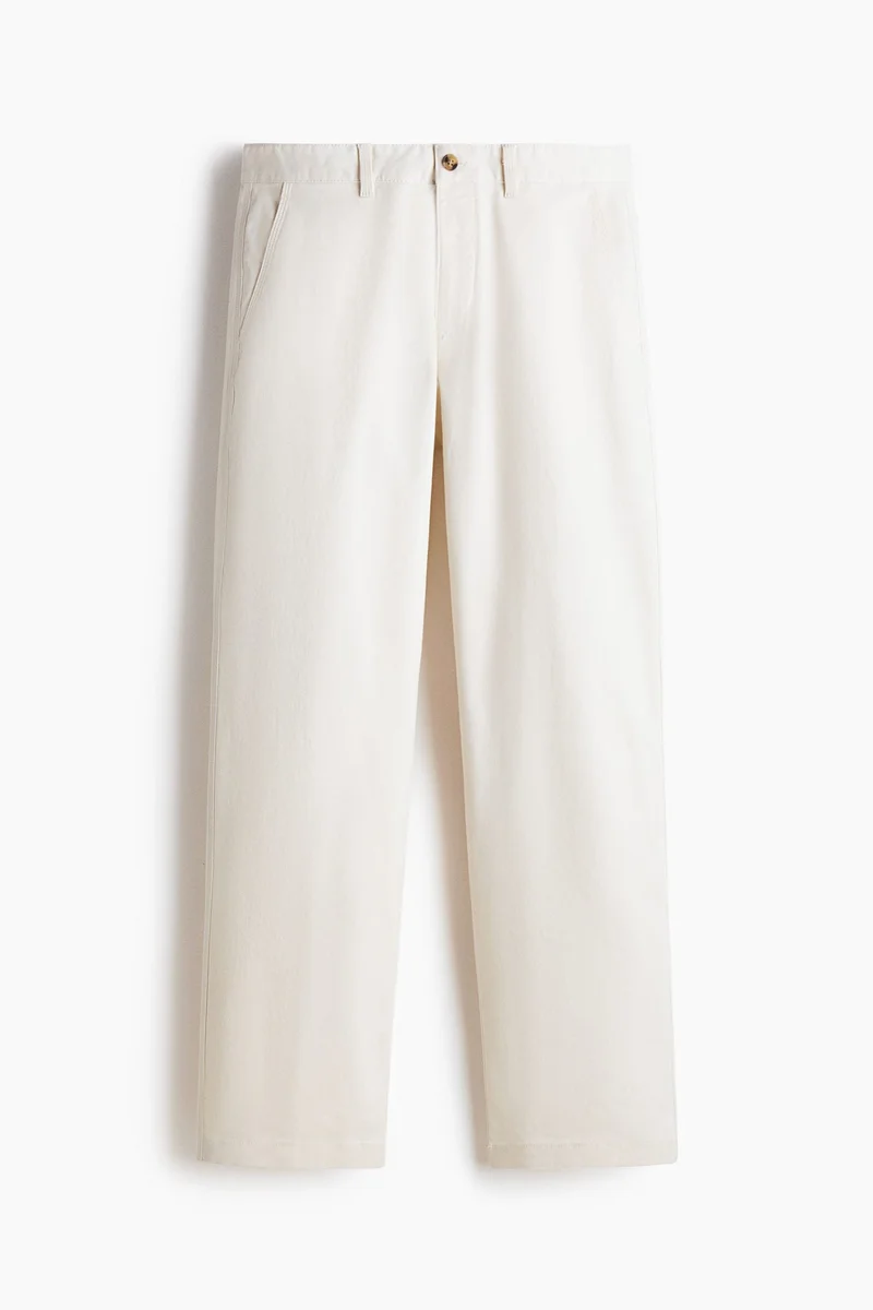 H&M  Relaxed Fit Cotton chinos for Men | Best Price UAE
